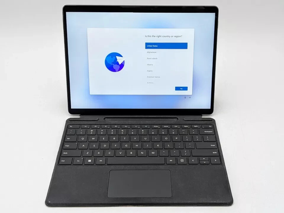 Genuine Microsoft Surface Pro 3 4 5 6 7Type Cover Keyboard Finger Print ID