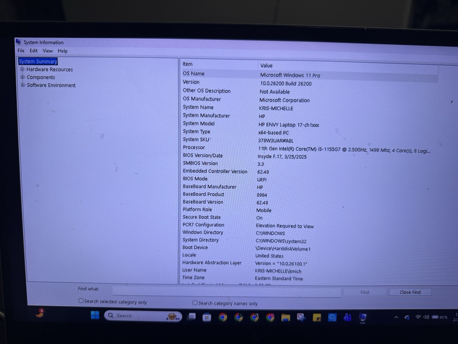HP ENVY 17-ch1xxx Laptop, i5, 8GB RAM, 477GB SSD, 17″, Silver, Windows 11 Pro
