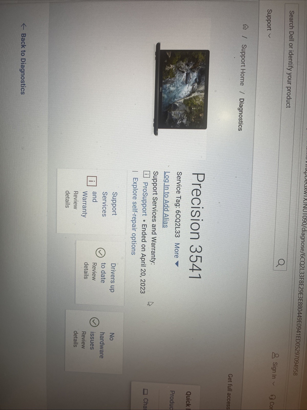 Dell Precision 3541-i5-9400H@2.50GHz 8GB DDR4 Ram 256GB NVME SSD W11P (012)