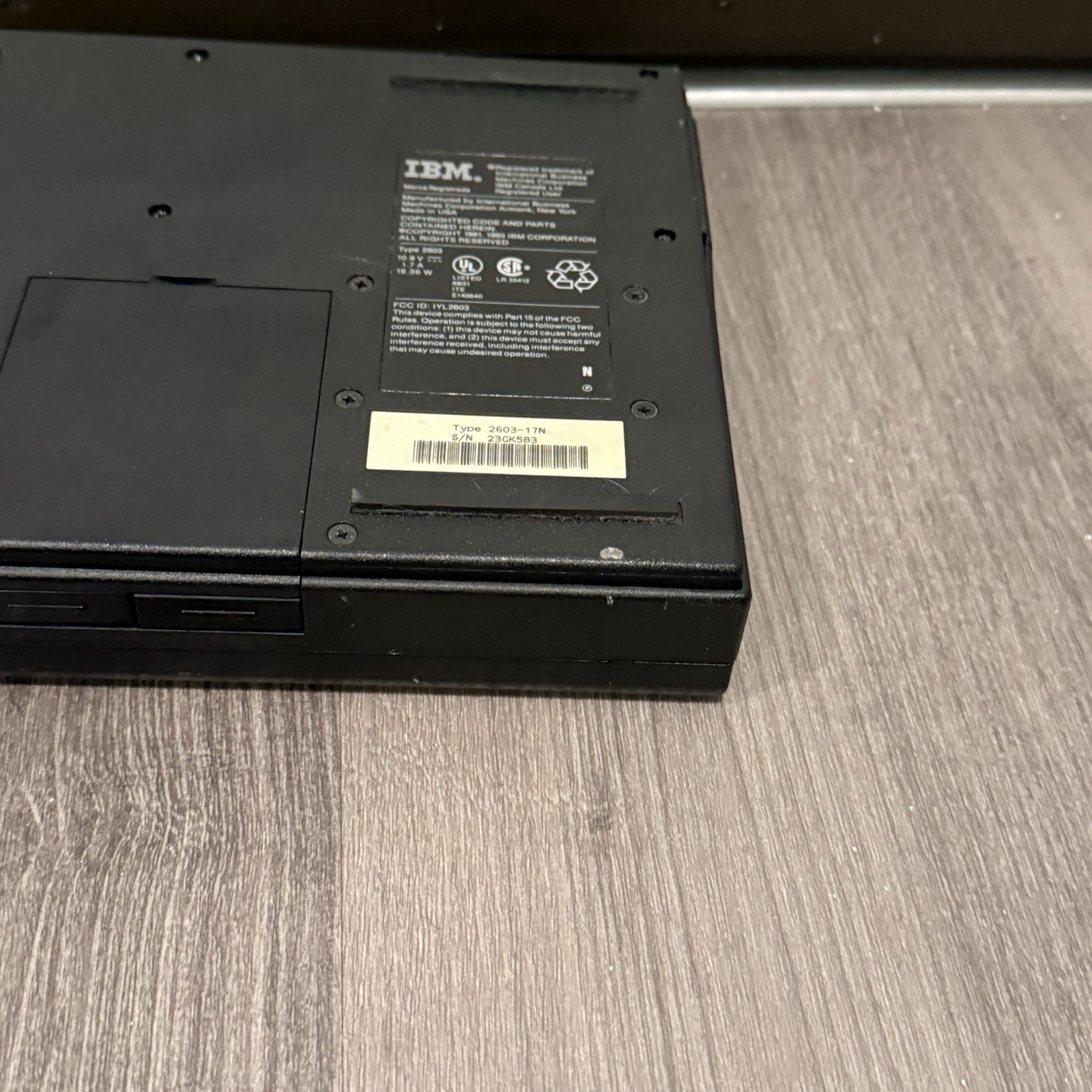 RARE IBM ThinkPad 2603-17n *as Is Untested No Charger*