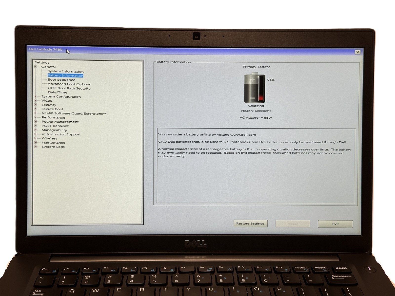 Dell Latitude 7480 14” i7-6600U 2.6 GHz | NO RAM, SSD, AC | ✅ BIOS ✅ Battery