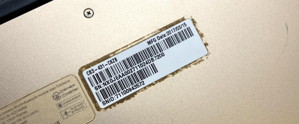 ACER CHROMEBOOK 14 CB3-431 14″ FHD CELERON N3160 1.60GHz 4GB 32GB SSD + ADPTR