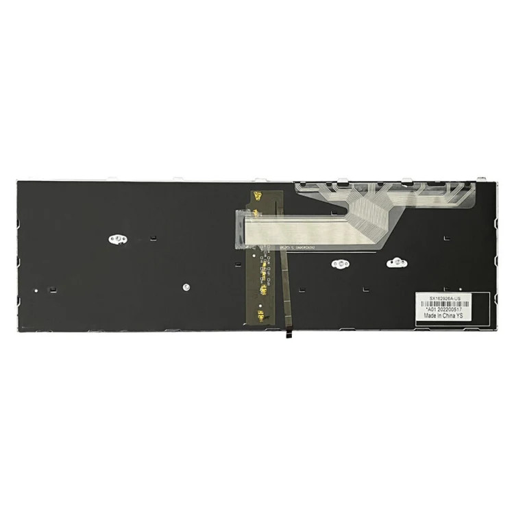 Silver Frame US Version Laptop Backlight Keyboard, For HP ProBook 650 G4