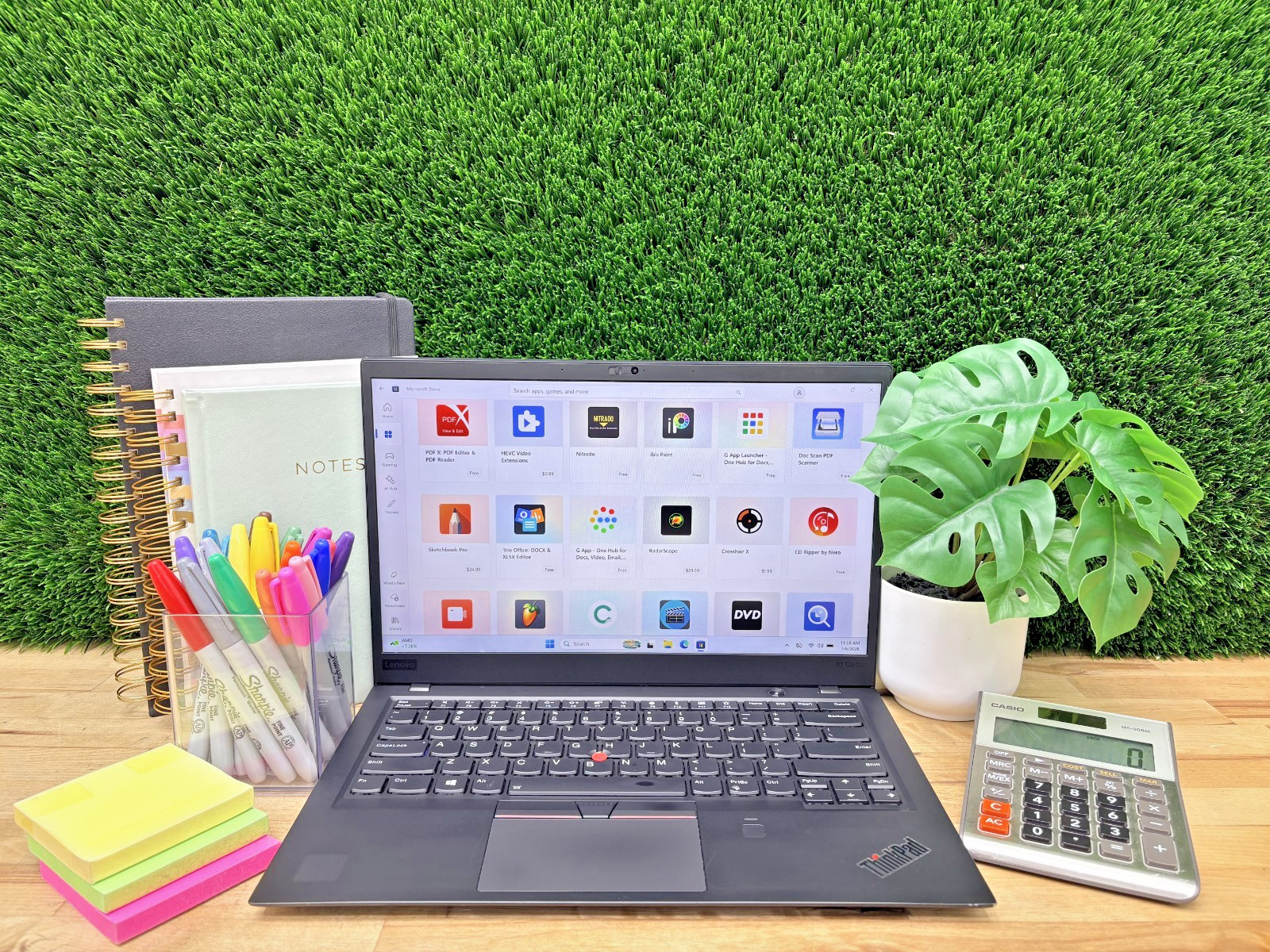 Lenovo ThinkPad X1 Carbon Gen 6 Intel i7-8th Gen 16GB RAM 256GB SSD Win 11 Pro*