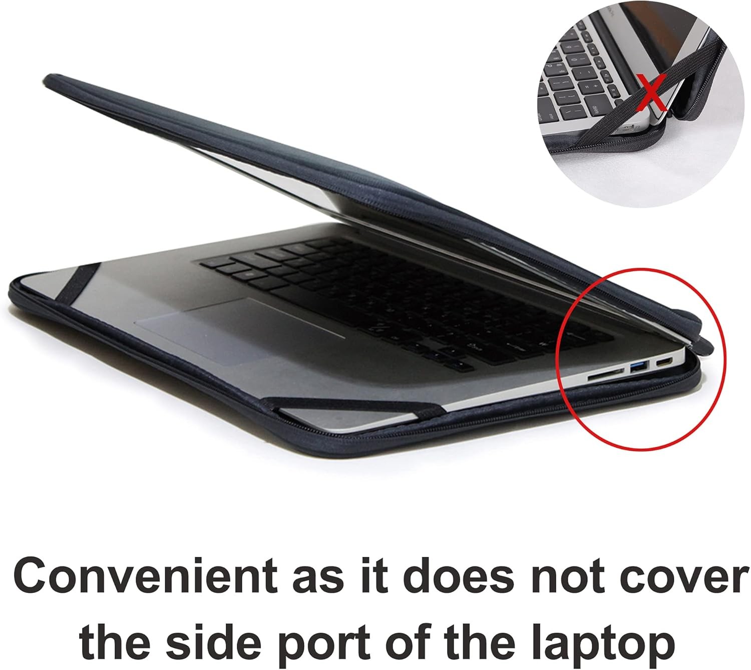 Laptop Sleeve 15.6 Inch Foldable Slim Case Lightweight Bag Notebook Computer Car