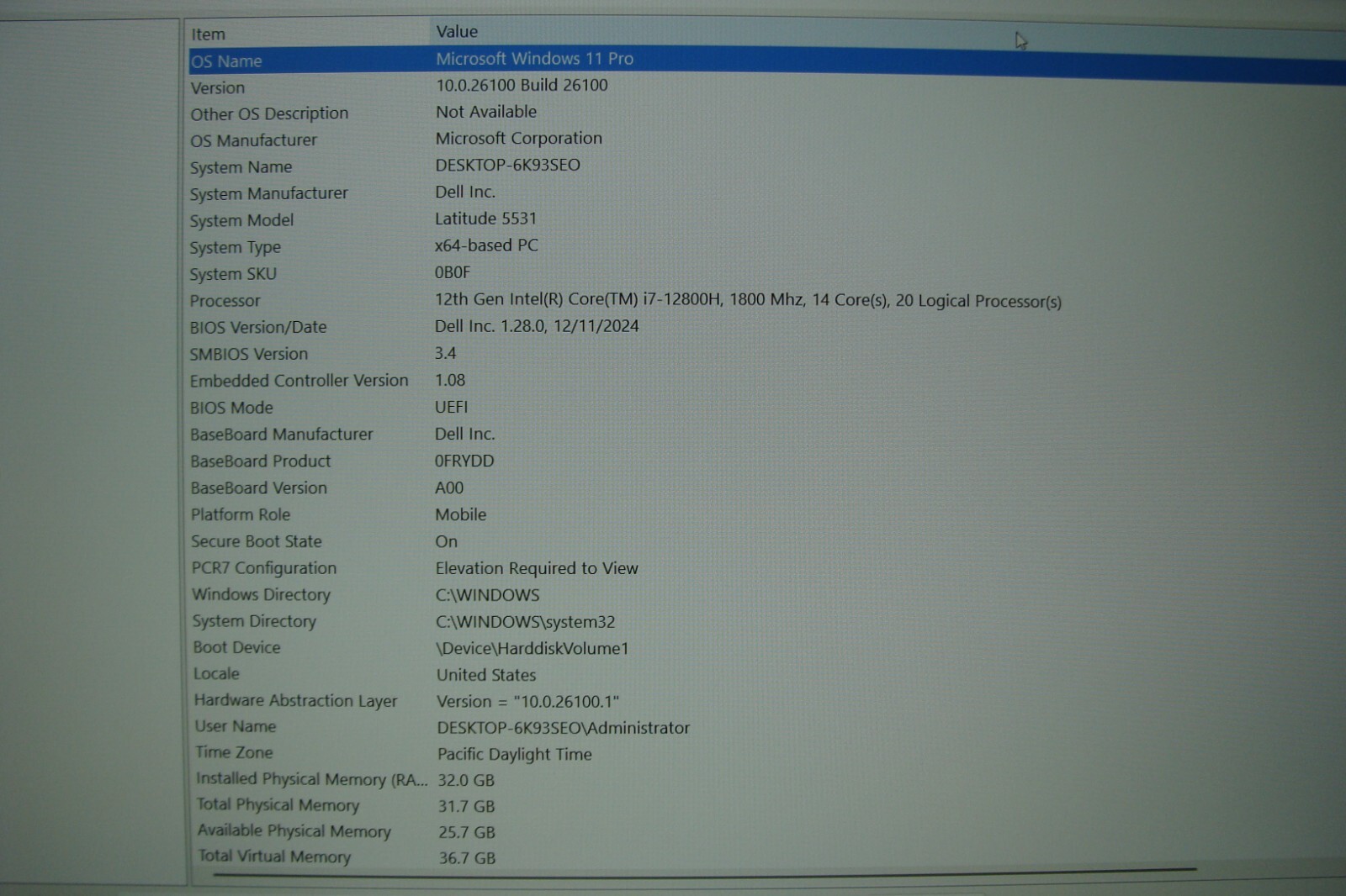 Dell Latitude 5531 15.6″ FHD TOUCH i7-12800H max 4.8GB 32GB 2TB SSD EXL Battery