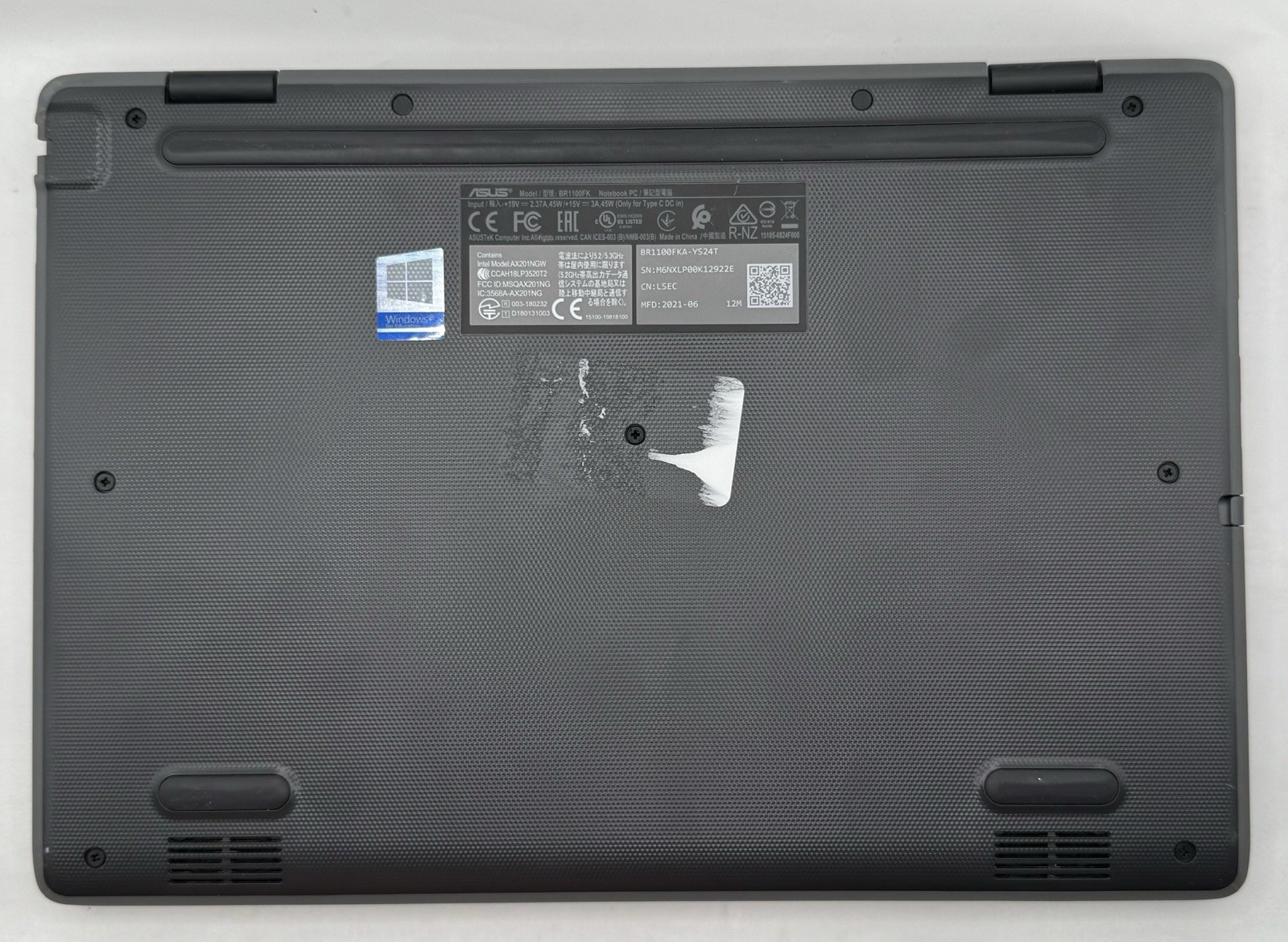 ASUS BR1100FK-YS24T 11.6″ Intel AX201NGW Selling For parts Complete Unit