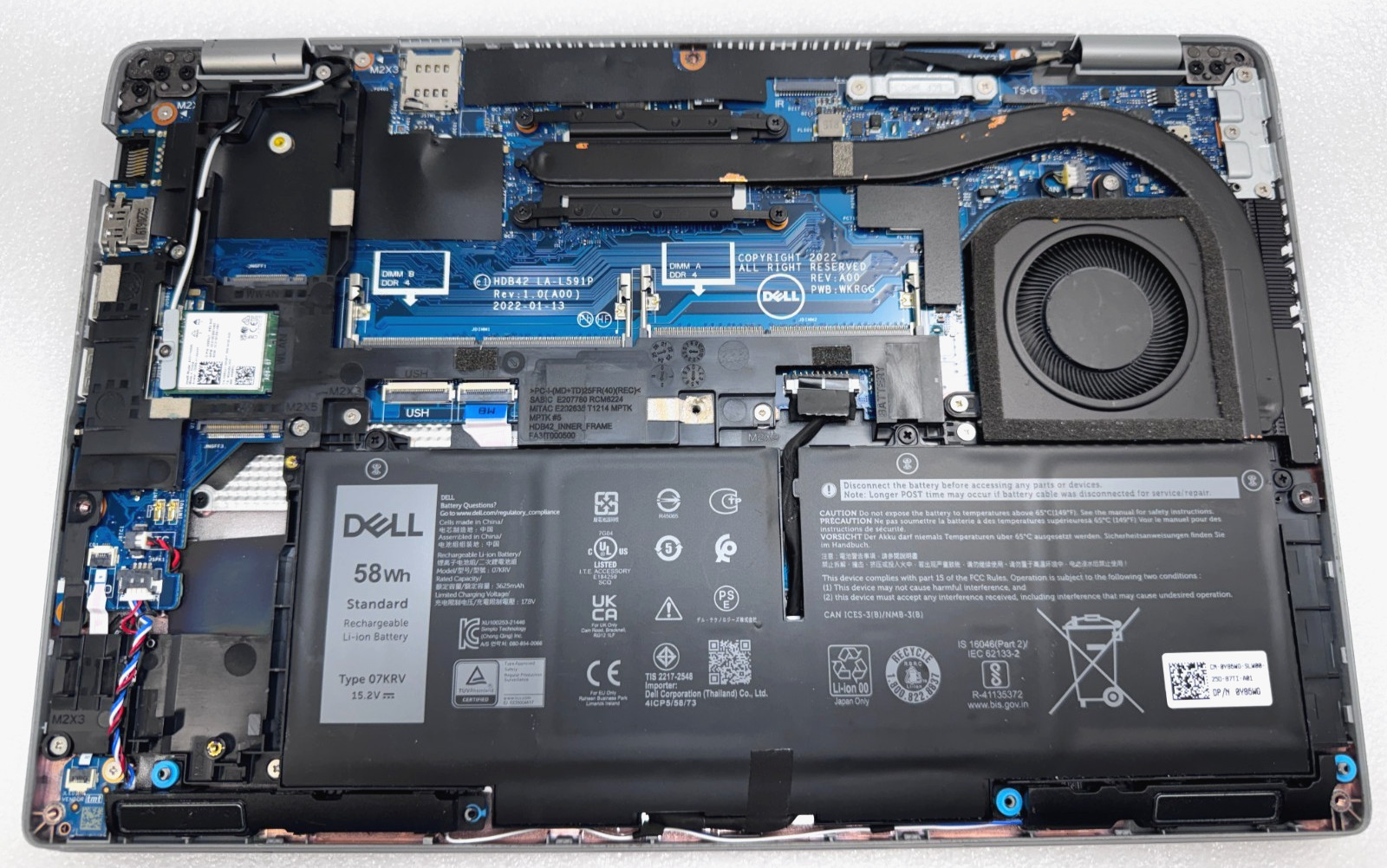 Dell Latitude 5430 14″ Laptop i7-1255U NO RAM HDD Excellent Battery Working