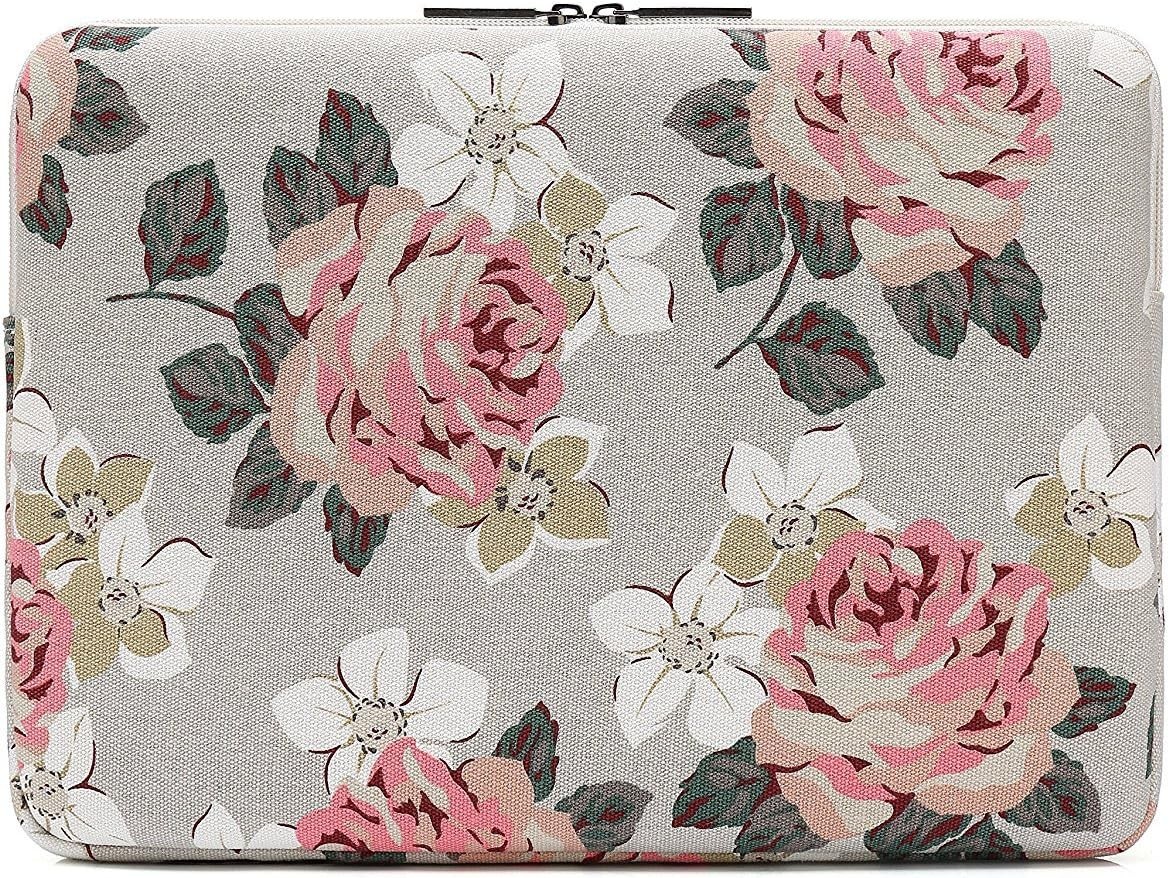 Pink Rose Pattern Laptop Sleeve 14 inch 14.0 inch Laptop Case Bag