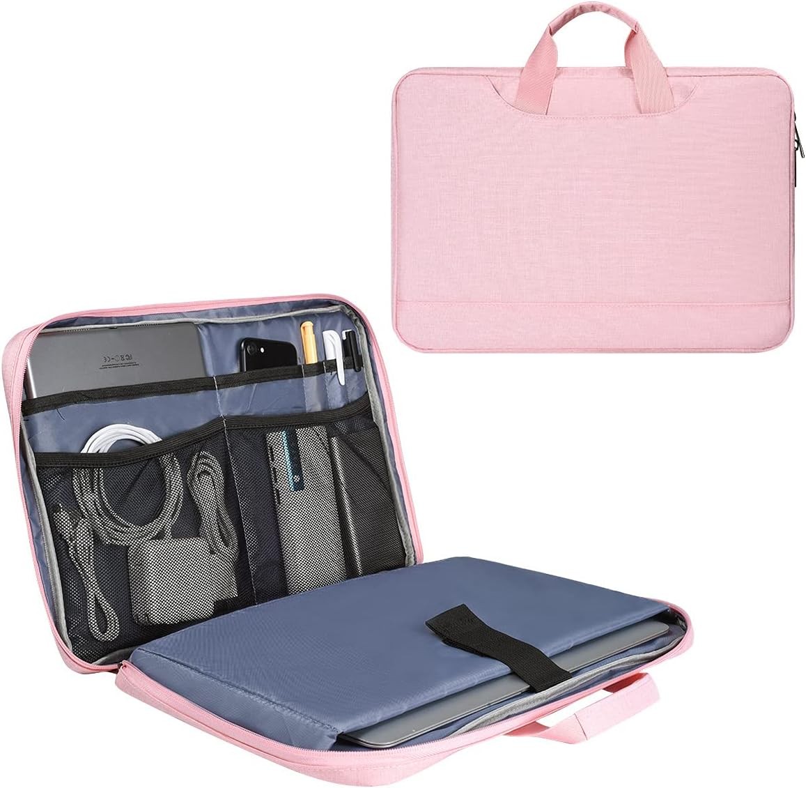 Pink Laptop Sleeve Bag for 11.6-12.9 Inch Macbook Neo 13 A18 Pro, iPad Pro
