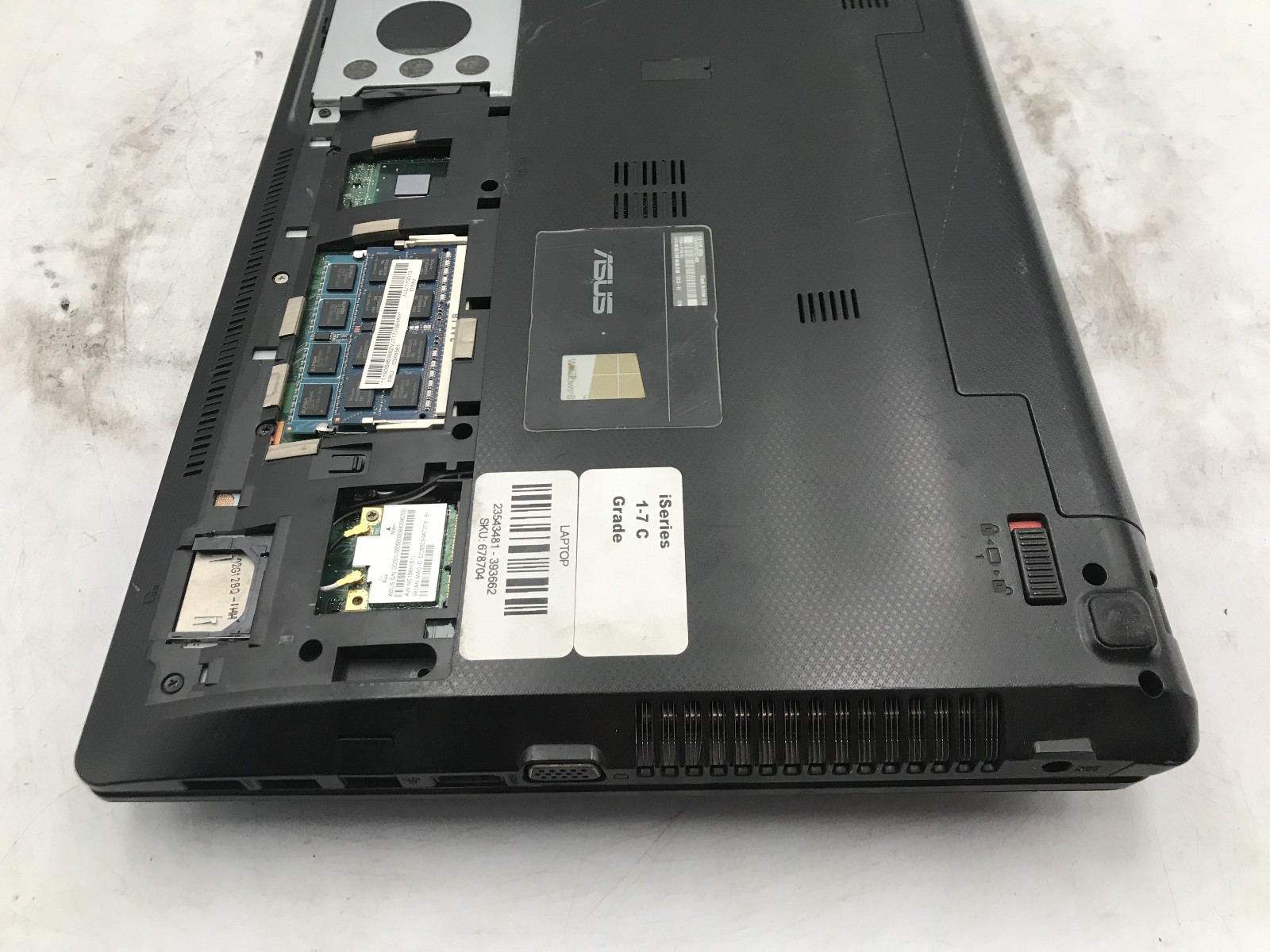 ASUS K55A NOTEBOOK – BOOTS TO BIOS – INTEL I5 3210M – 4GB RAM – READ DESCRIP -BB