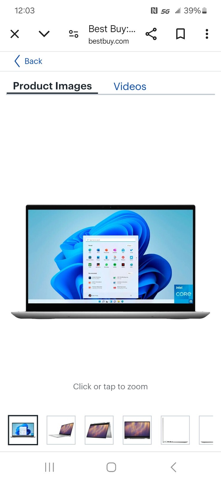 Dell Inspiron 15 7506 15.6″ (256GB SSD, Intel Core i5-1135G7, 2.40GHz, 8GB RAM)