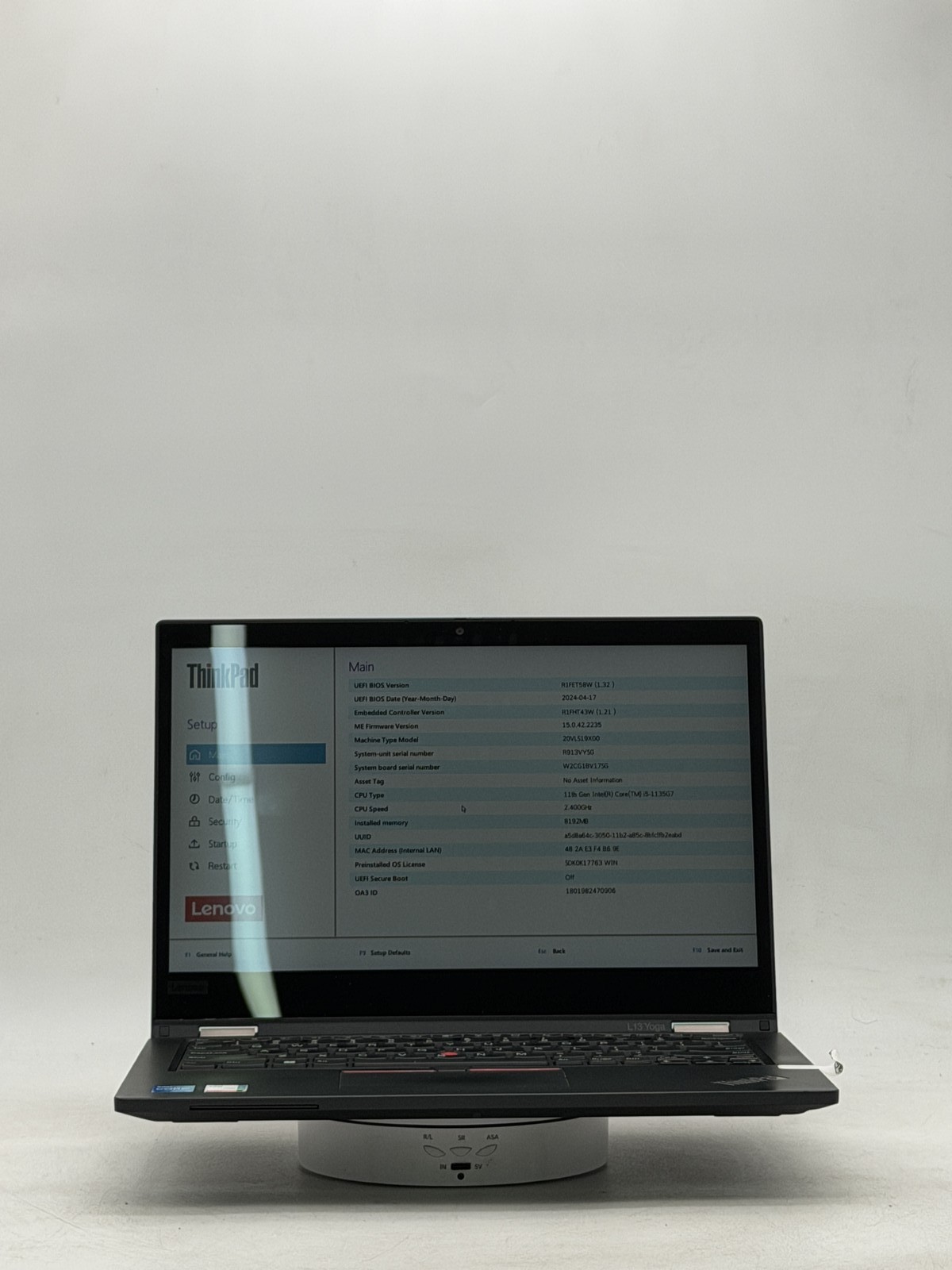 Lenovo ThinkPad L13 Yoga Gen 2 (2-in-1) 13.3″ i5-1135G7 8GB 256GB |NO OS Read|