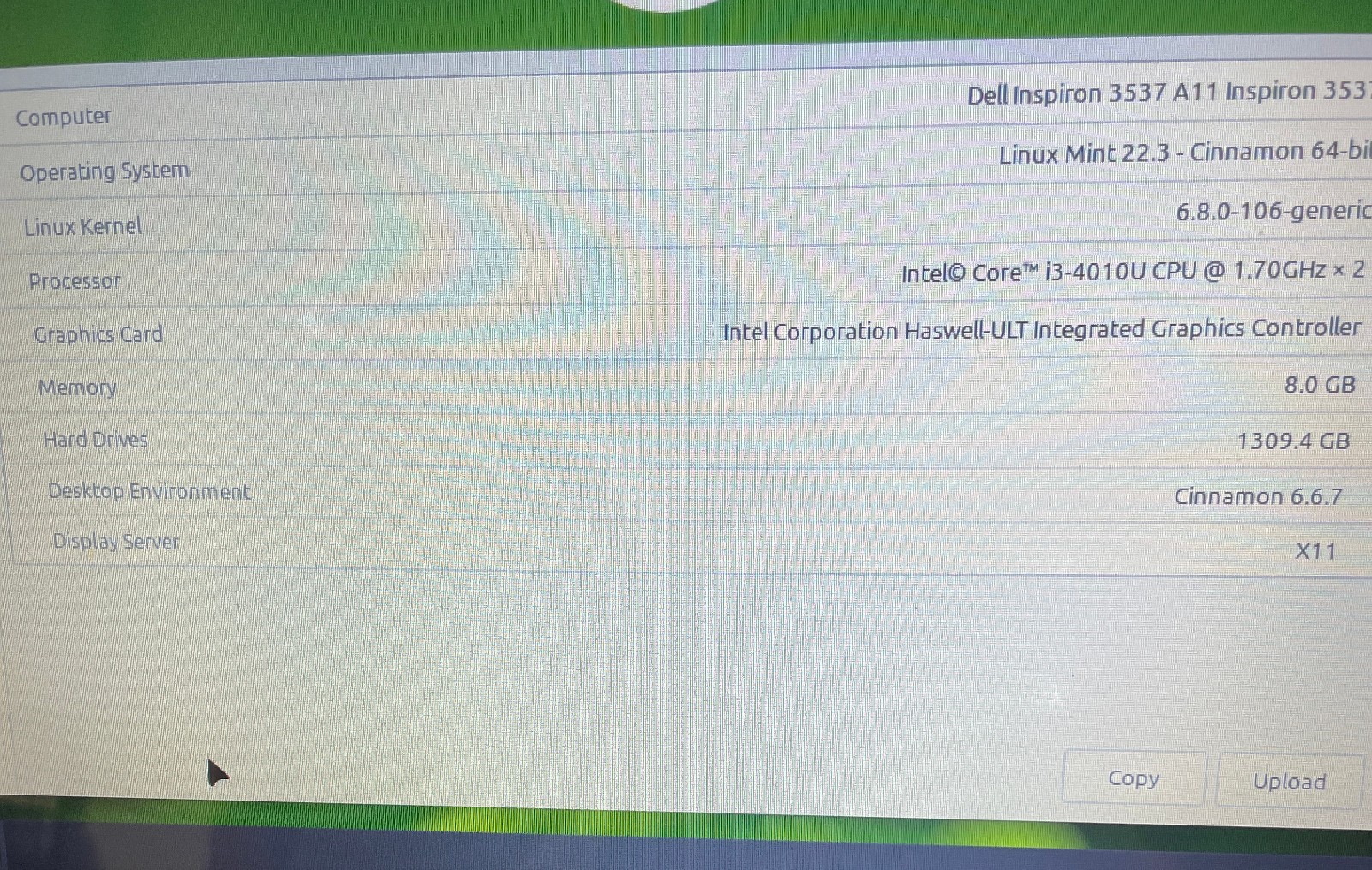 DELL INSPIRON 15-3537 Laptop 15″ i3 256gb+1tb Linux Mint 22.3-extras-14
