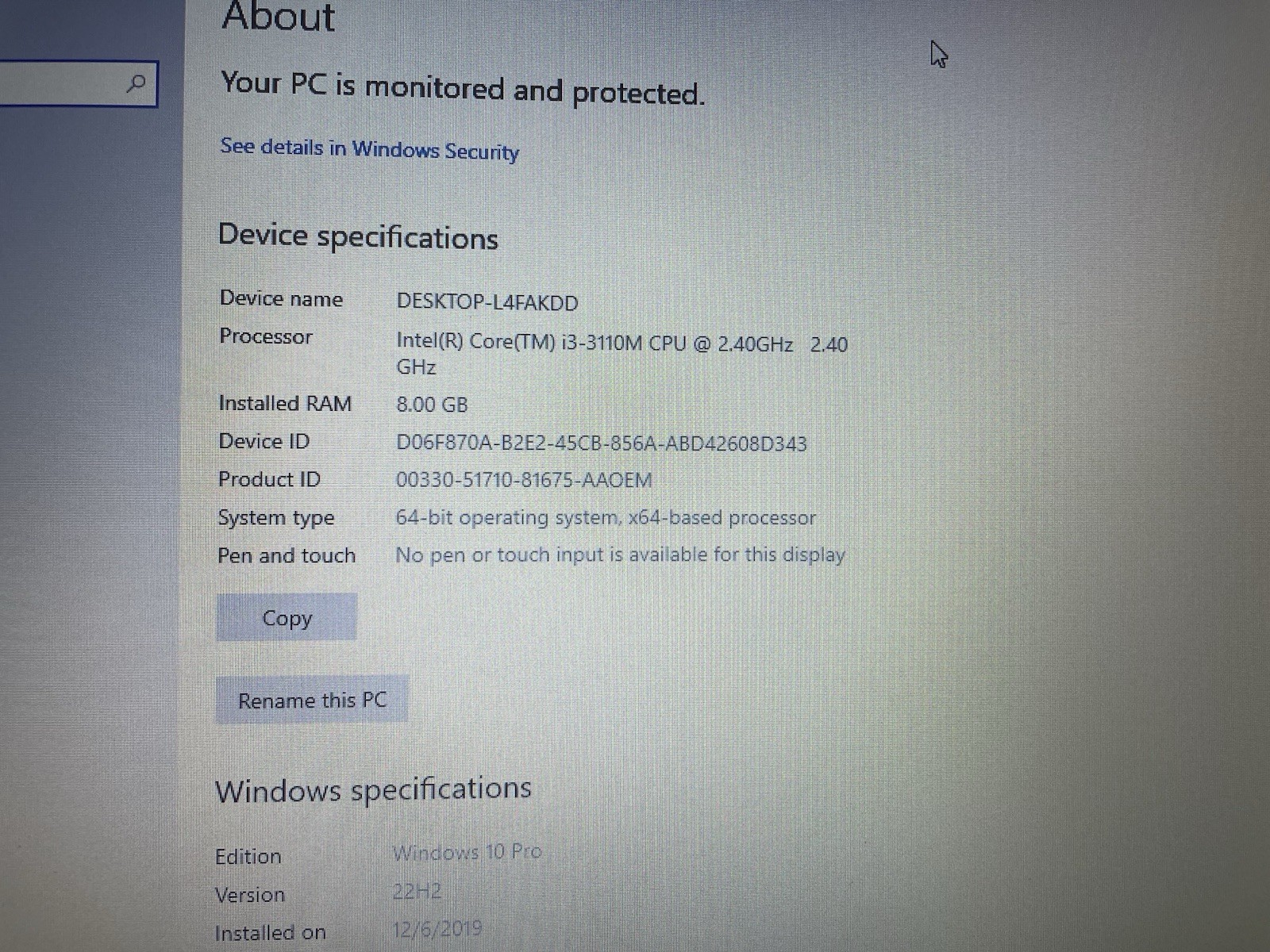 Dell Latitude E5430 128gb SSD Win 10 i3-3310m 2.40ghz 8gb RAM DVD HDMI