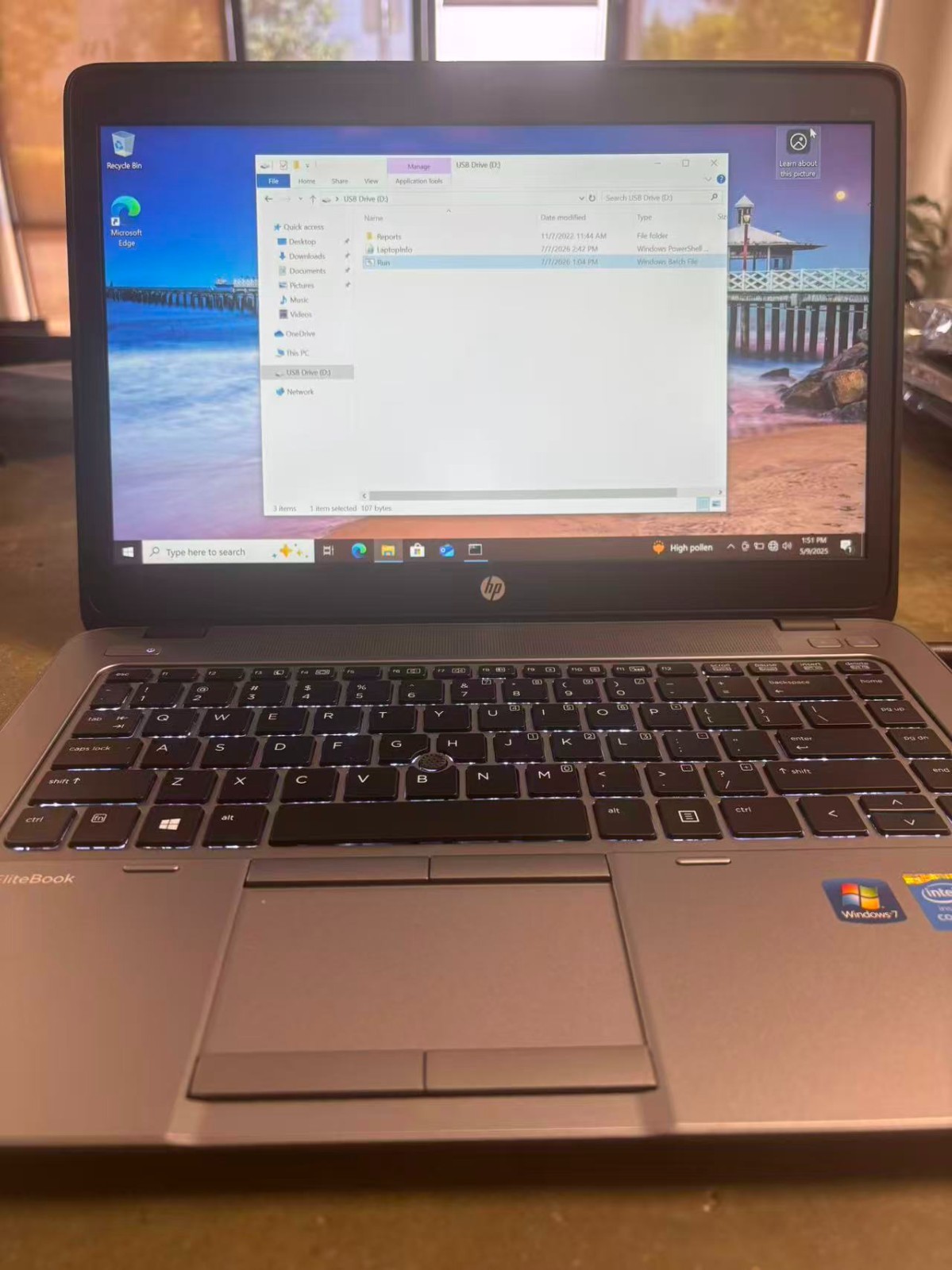 HP Elitebook 840 G2 14″ Laptop | i7-5600U | 8GB RAM | 128GB SSD Win10 No Battery