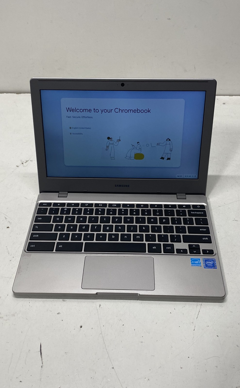 Samsung Chromebook 4 XE310XBA 11.6″ Intel 32GB Storage Silver Laptop Tested