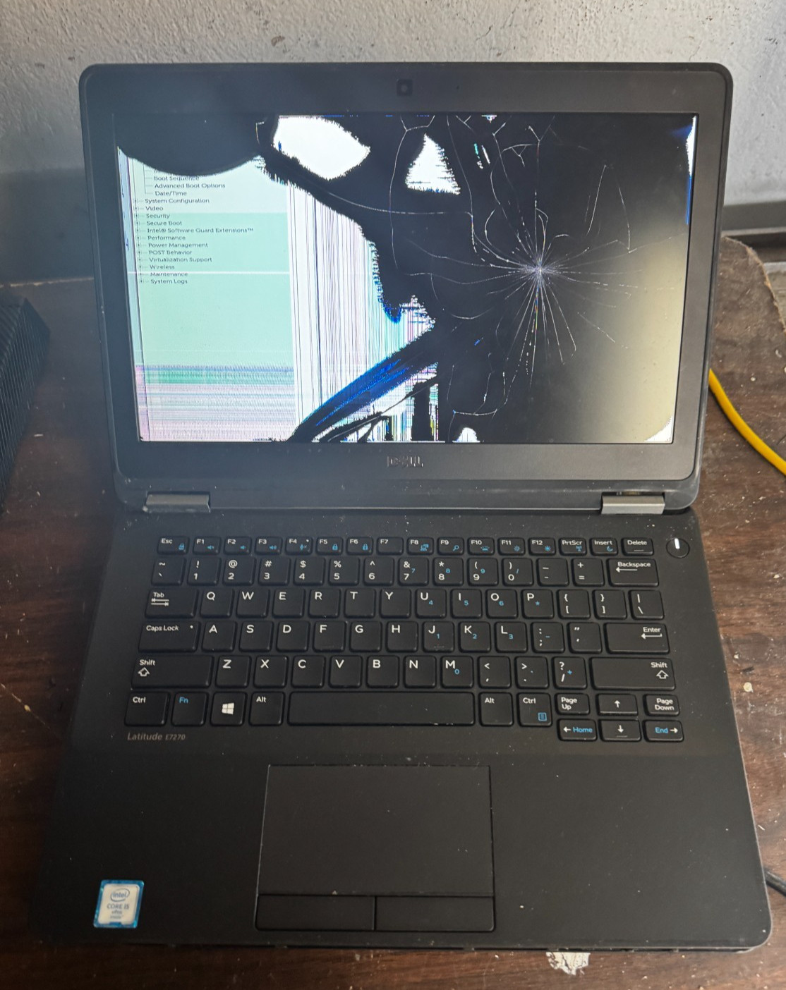 Dell Latitude E7270 Core I5 Laptop for Parts/Repair #5751