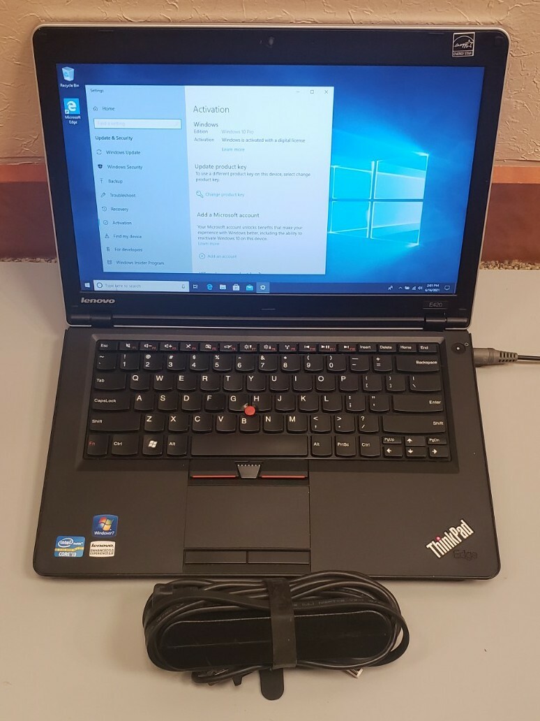 LENOVO THINKPAD EDGE E420 Intel Core i3-2350 2.30GHz 4GB RAM 320GB HDD WEBCAM