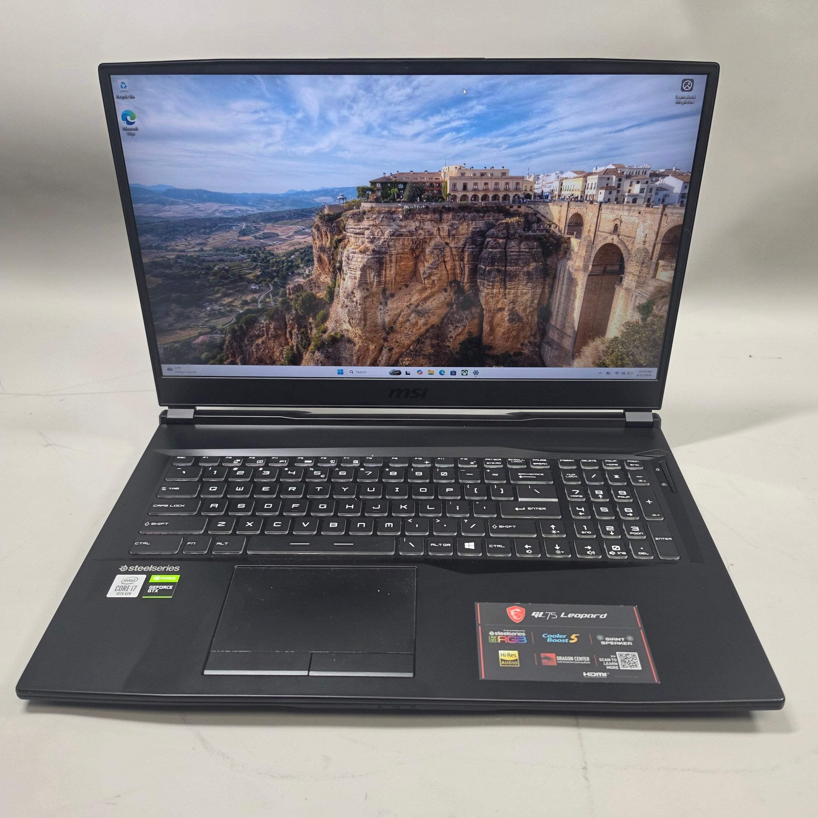 MSI Leopard GL75 GL75 17.3″ i7-10750H 2.6GHz 16GB RAM 512GB GeForce GTX 1660 Ti