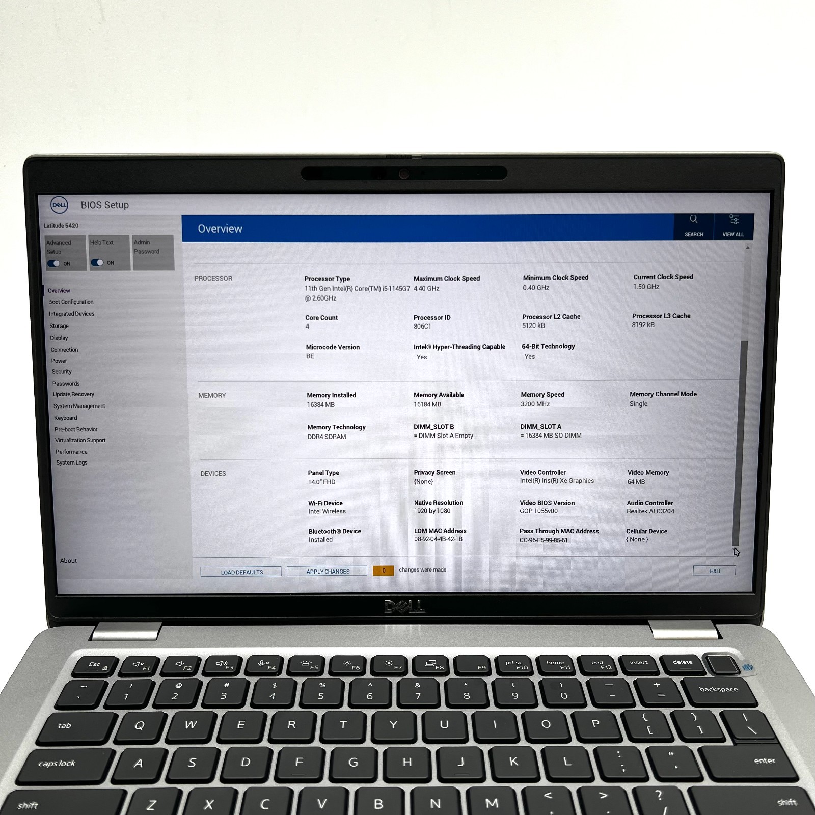 Dell Latitude 5420 14″ i5-1145G7 16GB RAM 256GB SSD No OS | TESTED USED FAIR