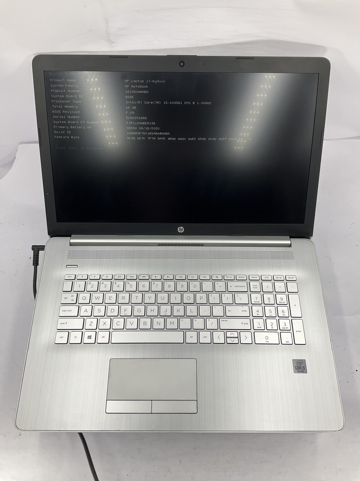 HP 17-by3053cl 17.3″ Core i5-1035G1 500GB 16GB B Win 11 Pro