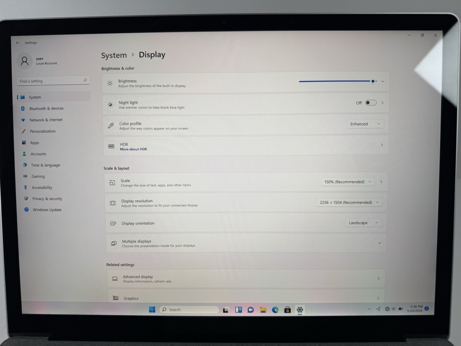 Microsoft Surface Laptop 5 13.5” 1950 Intel Core i7-1265U 16GB RAM 512GB NVME