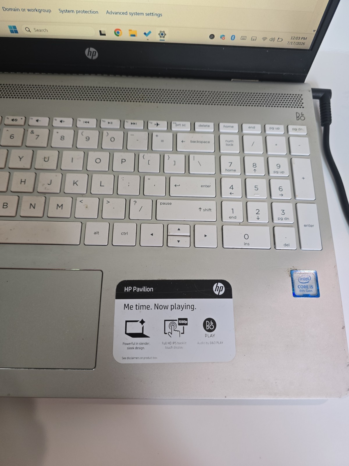 HP Pavilion 15-3168NGW 15.6″ i5-8250U 1.60 GHz 8 GB RAM See Pictures