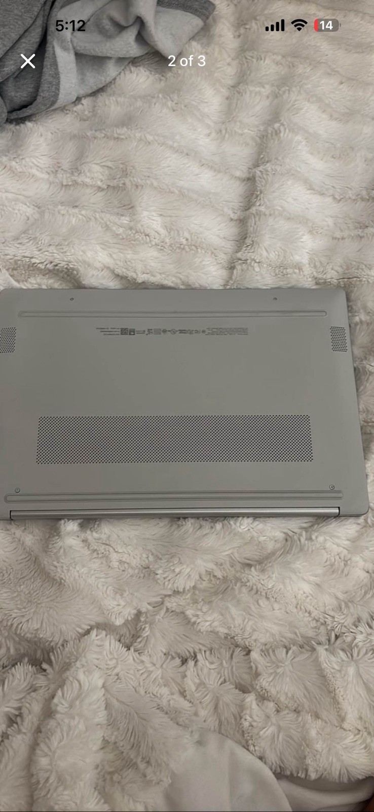 HP Notebook 14″ Silver Laptop Intel Core i3 12th Gen 8GB RAM Webcam