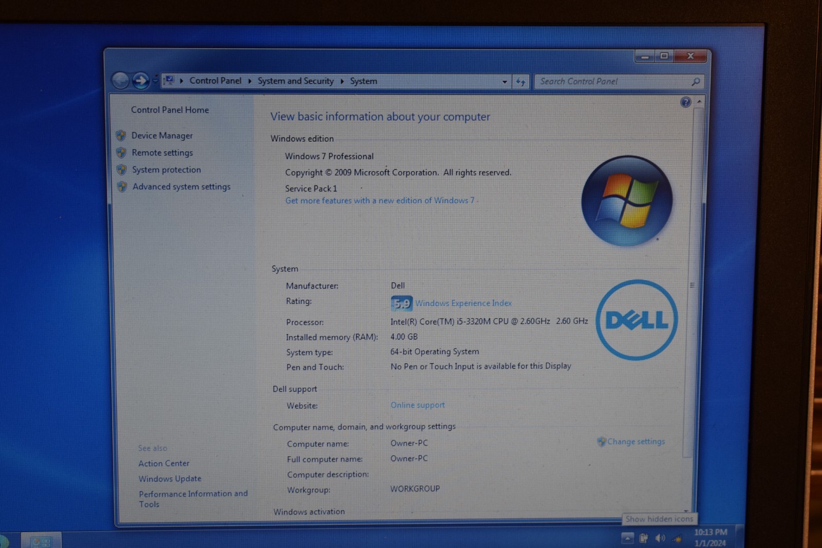 Dell Latitude E6430 Intel Core i5-3320M 4GB RAM 256GB SSD Windows 7 Pro 64-bit