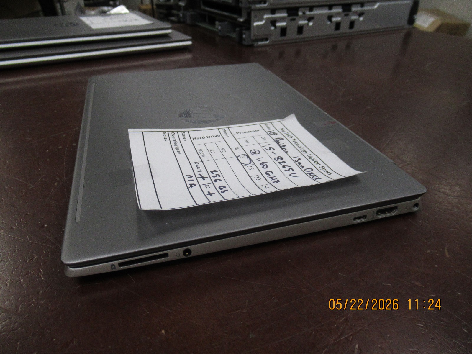 HP Pavilion 13an0xxx 13.3″ i5 8265U 1.60GHZ 8GB 256GB M2SSD Laptop w/AC [NO OS]