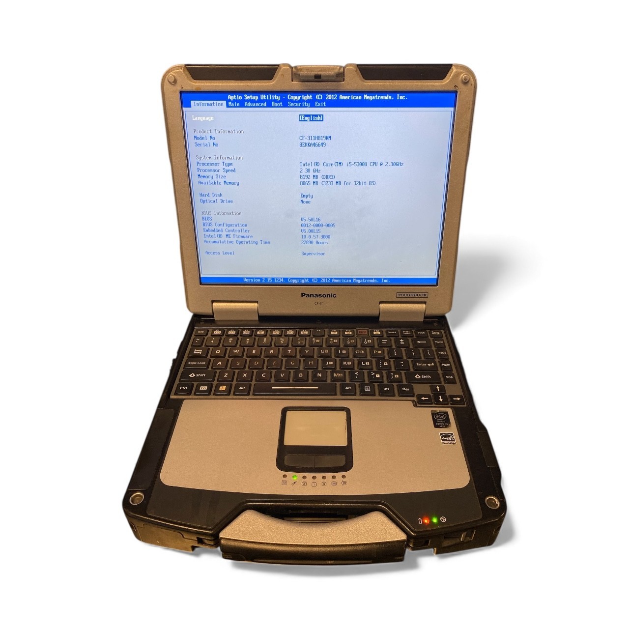 Panasonic Toughbook CF-31 Rugged i5-5300U 8GB RAM No HDD Lot of 6