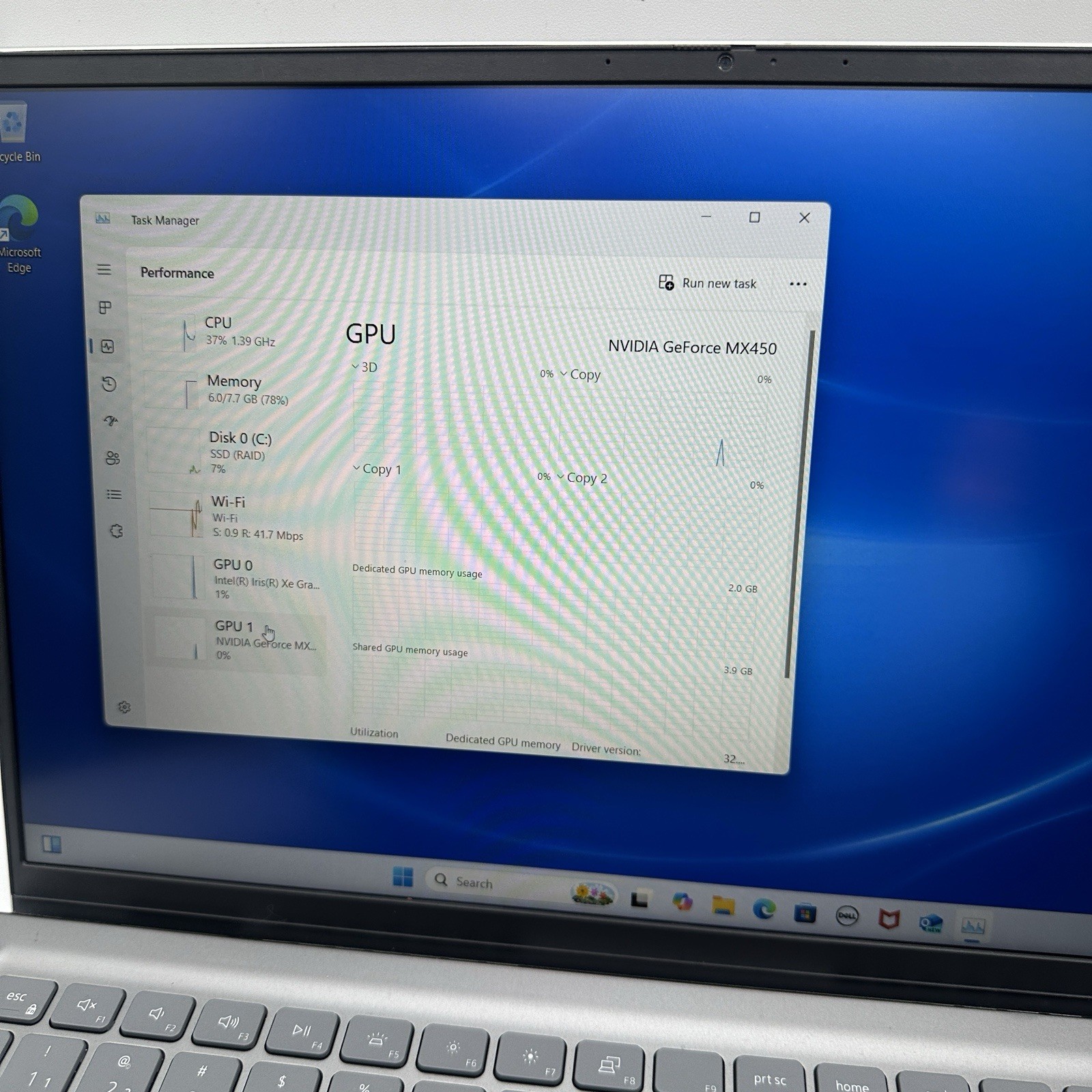 Dell Inspiron 15 5510 15.6″ i5-11320H 3.4GHz 8GB RAM 265GB SSD MX450