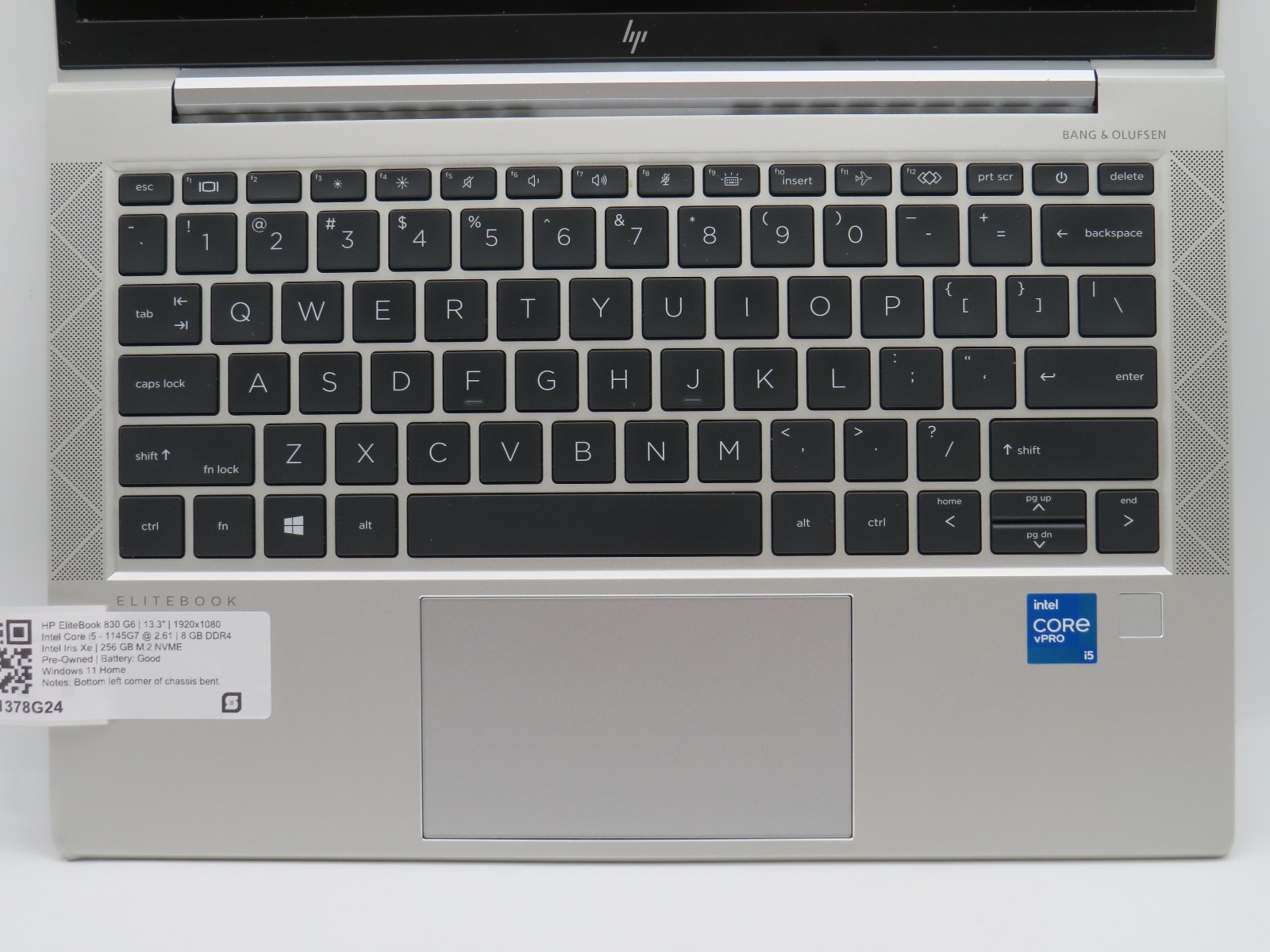 HP EliteBook 830 G8 i5-1145G7 @ 2.61GHz 8GB DDR4 256GB m2 13.3″ Win 11