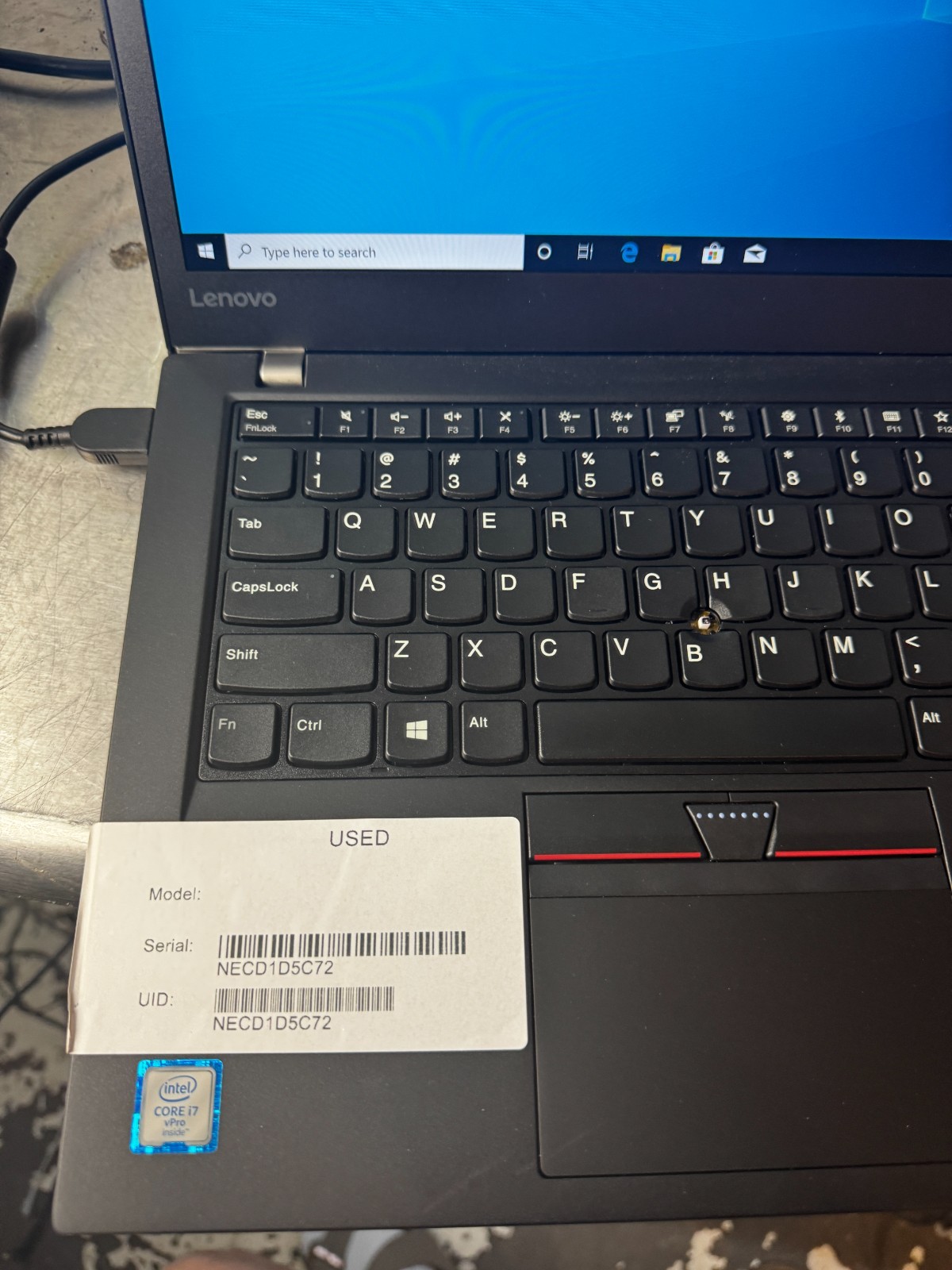 Lenovo ThinkPad T470s Core i7-6600U, 12GB RAM, 256GB SSD, Win11 PRO *READ #3213