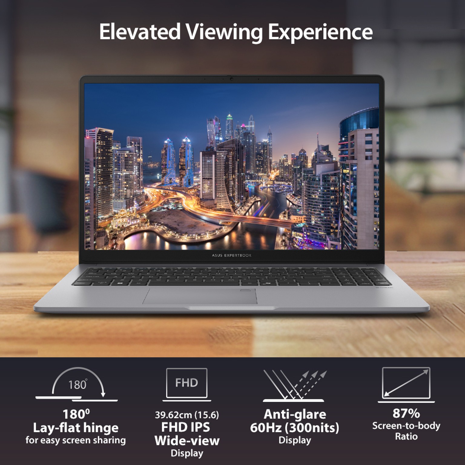 ASUS Expertbook AMD Ryzen 5 Hexa Core 150 – 16 GB/512 GB SSD/Windows 11 Home