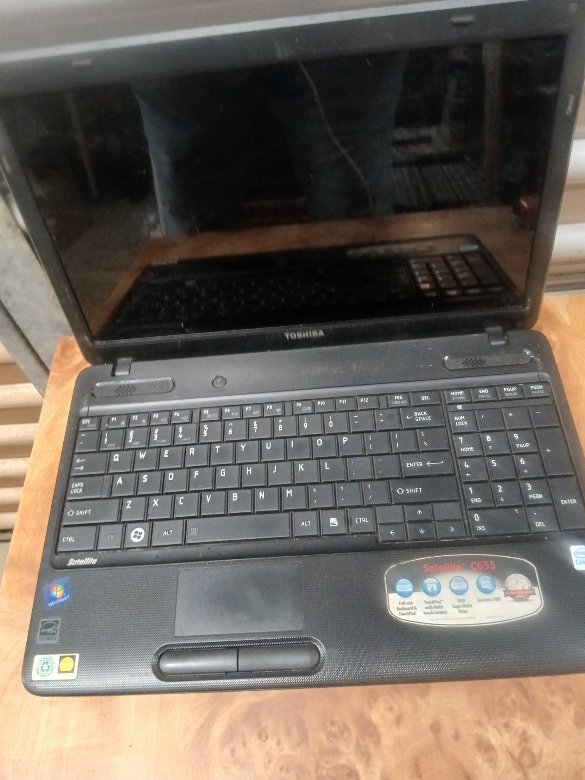 Toshiba Satellite C655 Laptop For Parts Only