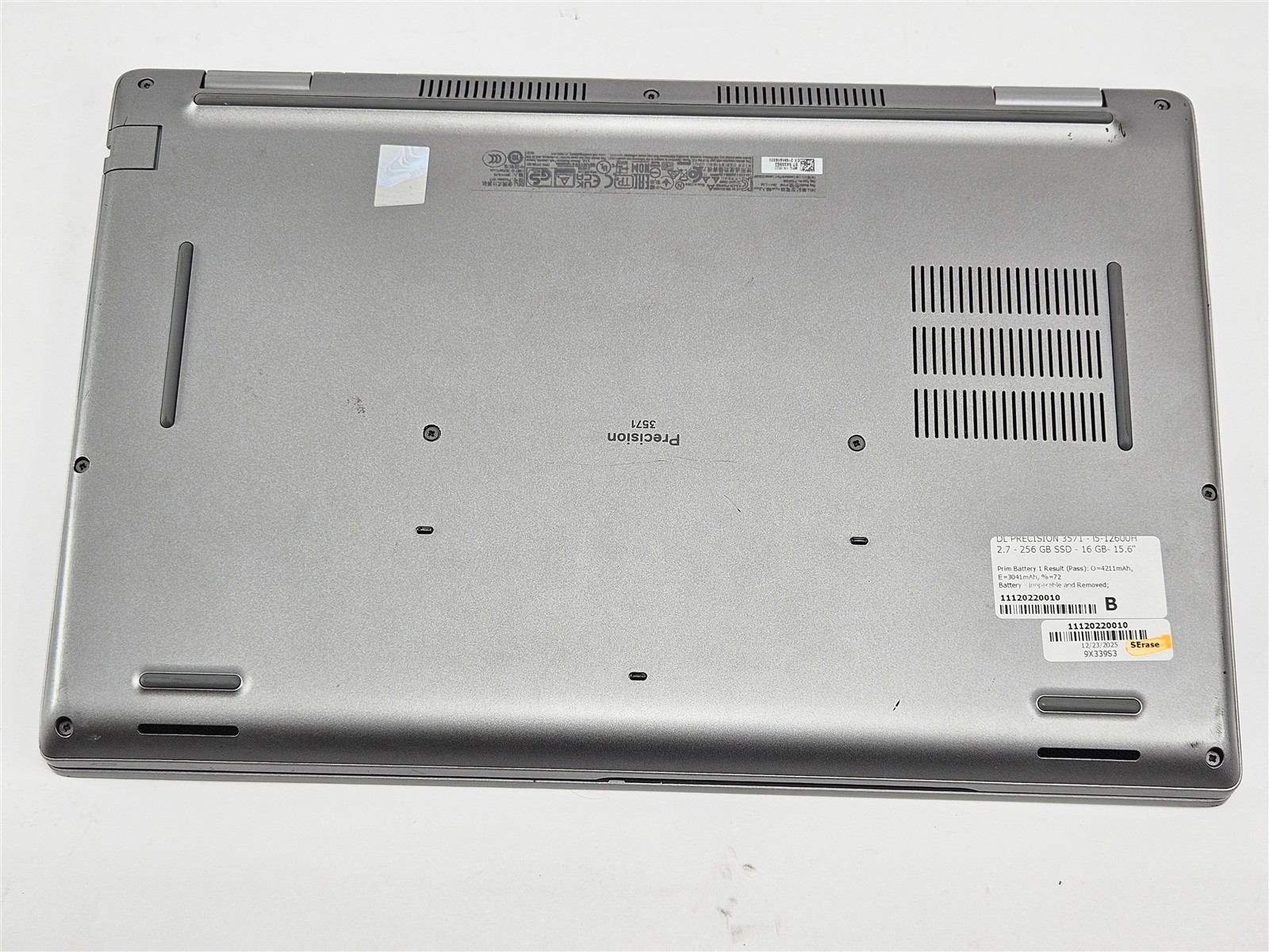 Dell Precision 3571 15.6″ Core i5-12600H 16GB 256GB SSD NVIDIA T600 laptop