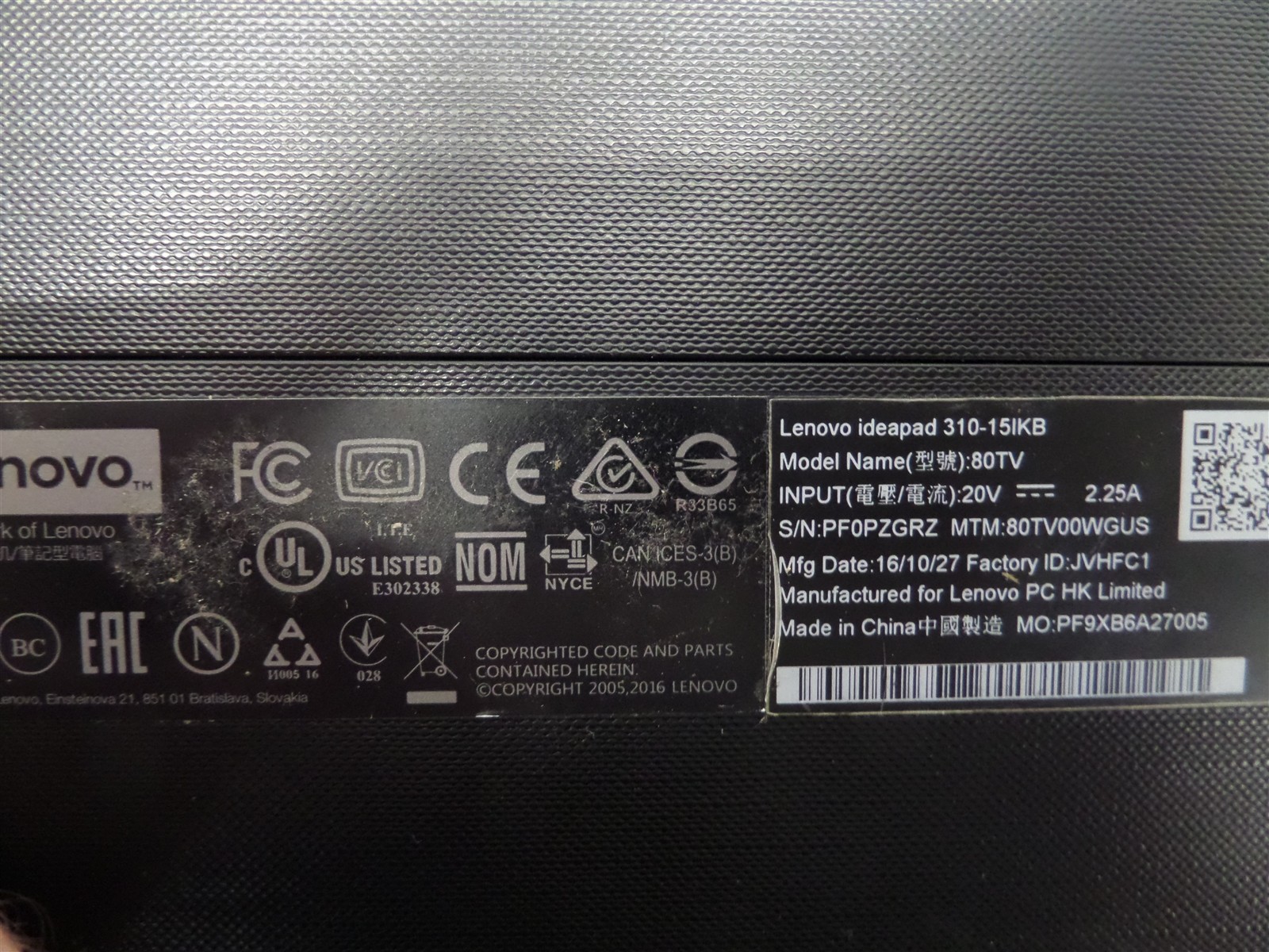 Lenovo Ideapad 310-15IKB 15.6″ Laptop i7-7500U 2.7GHz CPU 8GB RAM 1TB HDD Win10