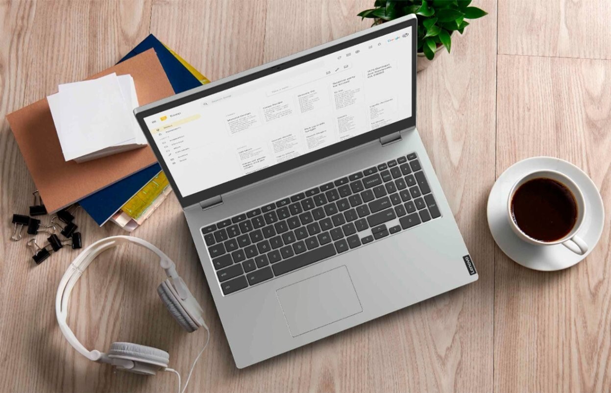 Lenovo 2-in-1 15.6″ Touch FHD Chromebook, Intel 2-Core i3, 4GB RAM, 64GB eMMC