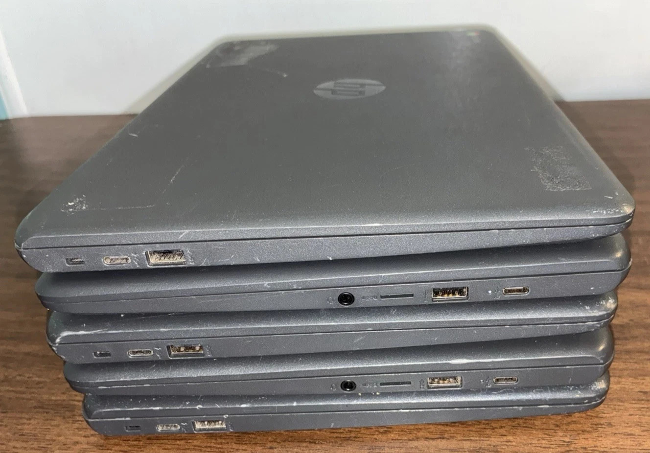 Lot of 5 HP G5 14 Chromebook N3350 1.10Hz 16GB 4GB Webcam