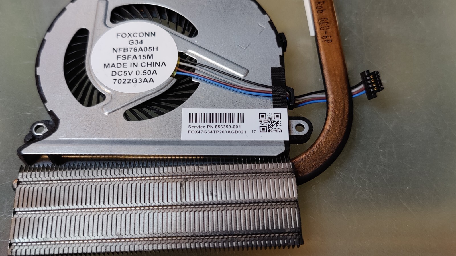 HP 15-AU FAN HEATSINK HEATSINK 45G34HSTP50 859633-001 47G3TP203