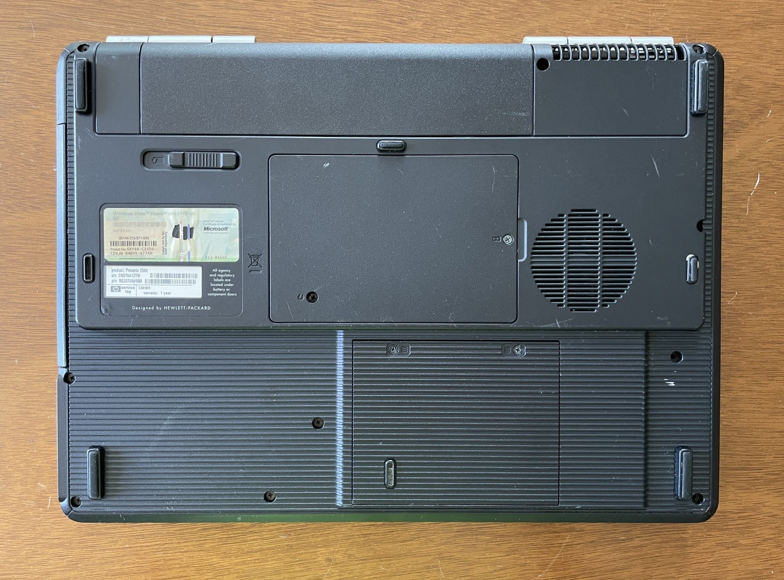 Compaq C500 15” Windows Vista Laptop