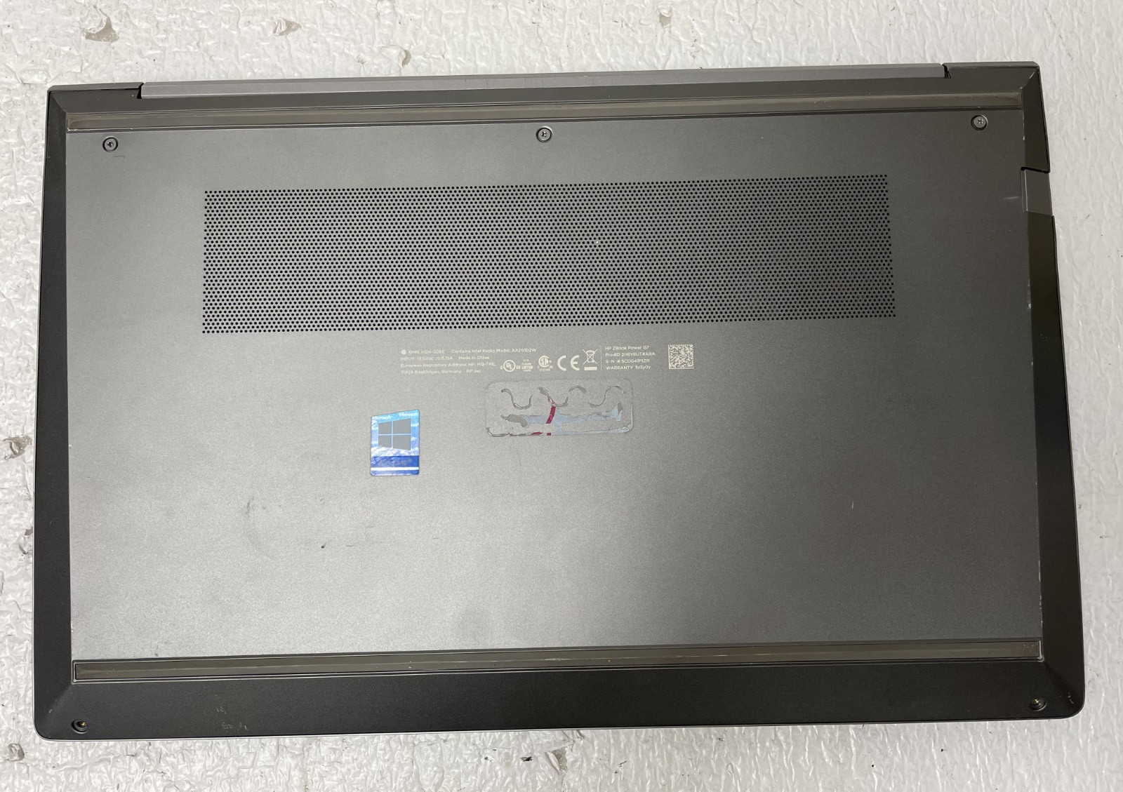 HP ZBook Power G7 Intel i7-10850H @2.70GHz 16GB RAM NO SSD For Parts *READ