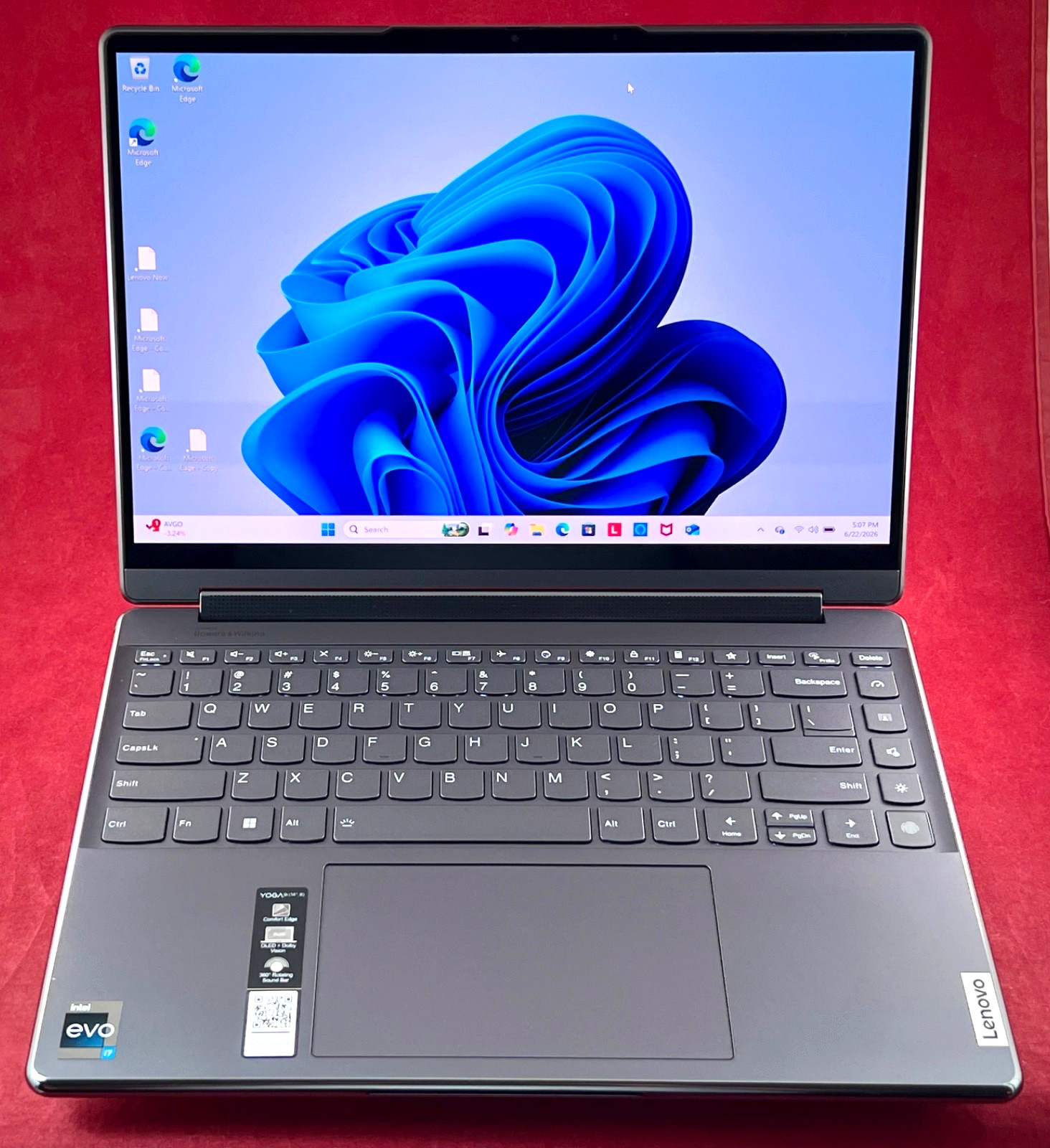 4K LENOVO YOGA 9i 14″ CONVERTIBLE LAPTOP 1 TB SSD 16GB RAM INTEL i7-1360P +CASE!