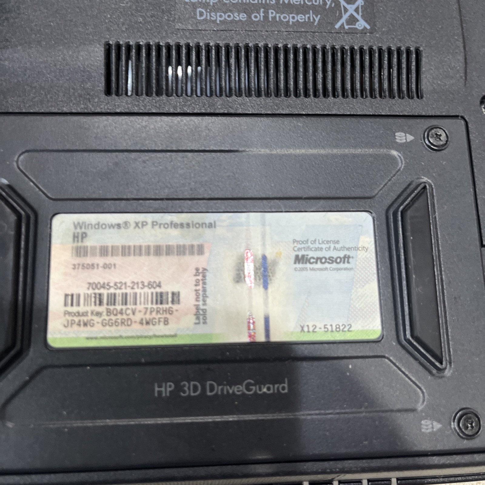 2 HP Laptops, Untested/no Cords. C COMPAQ 6910p @ HP RTL8723BE1T1R. #1523