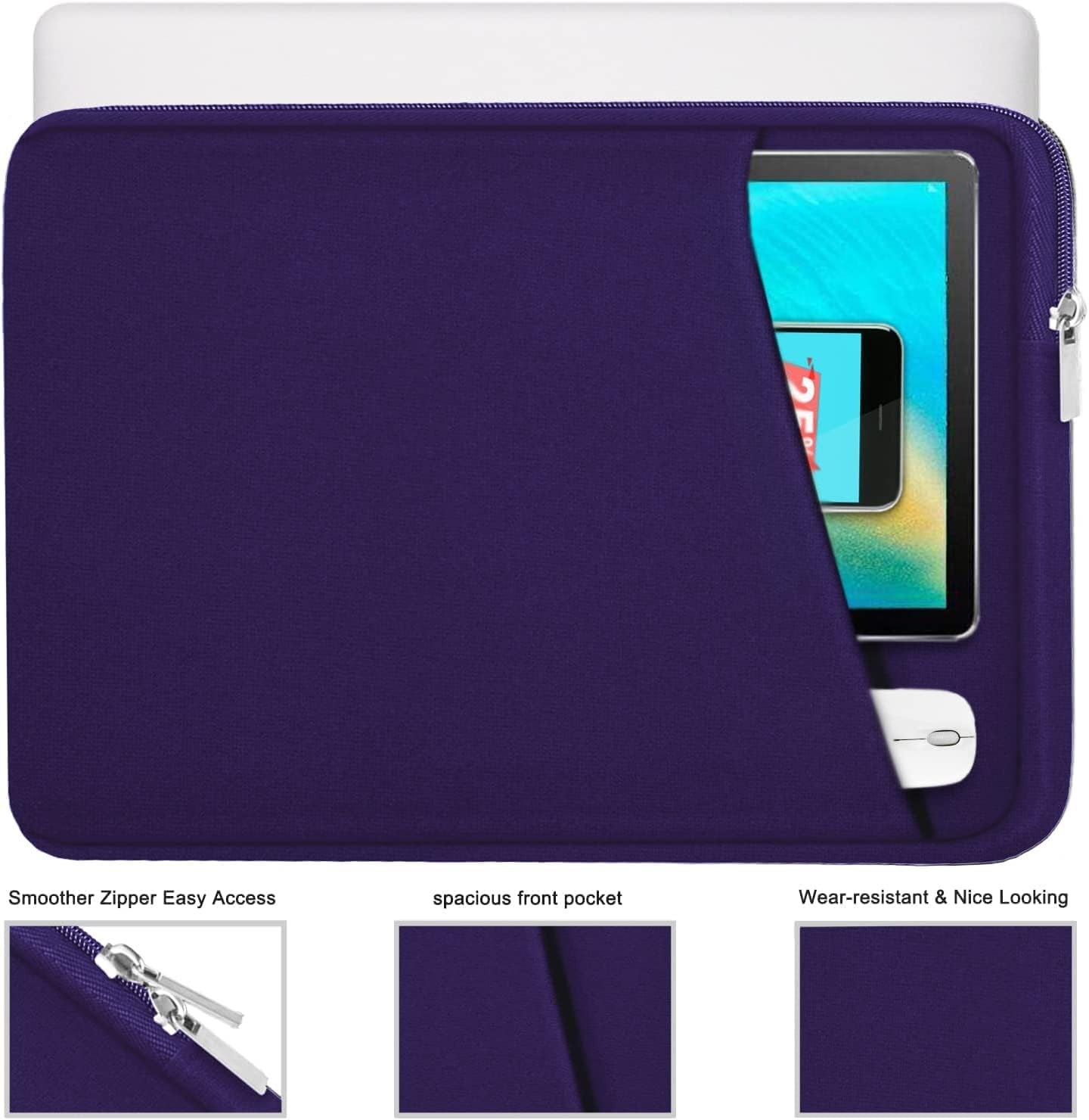 Laptop Sleeve 14 inch, Durable Shockproof Protective Case Cover for 14″ MacBook