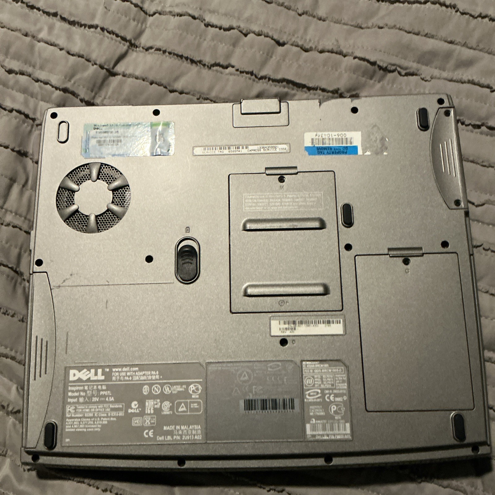 Lot of 2 Dell Computers-Inspiron 5100 and Latitude D630 Untested