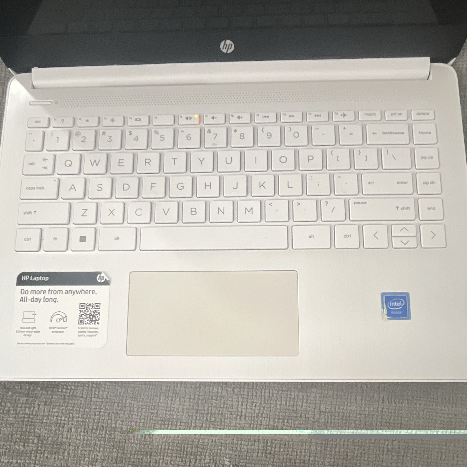 HP 15.6″ White Laptop Intel Celeron 4GB RAM 128GB SSD Windows 11