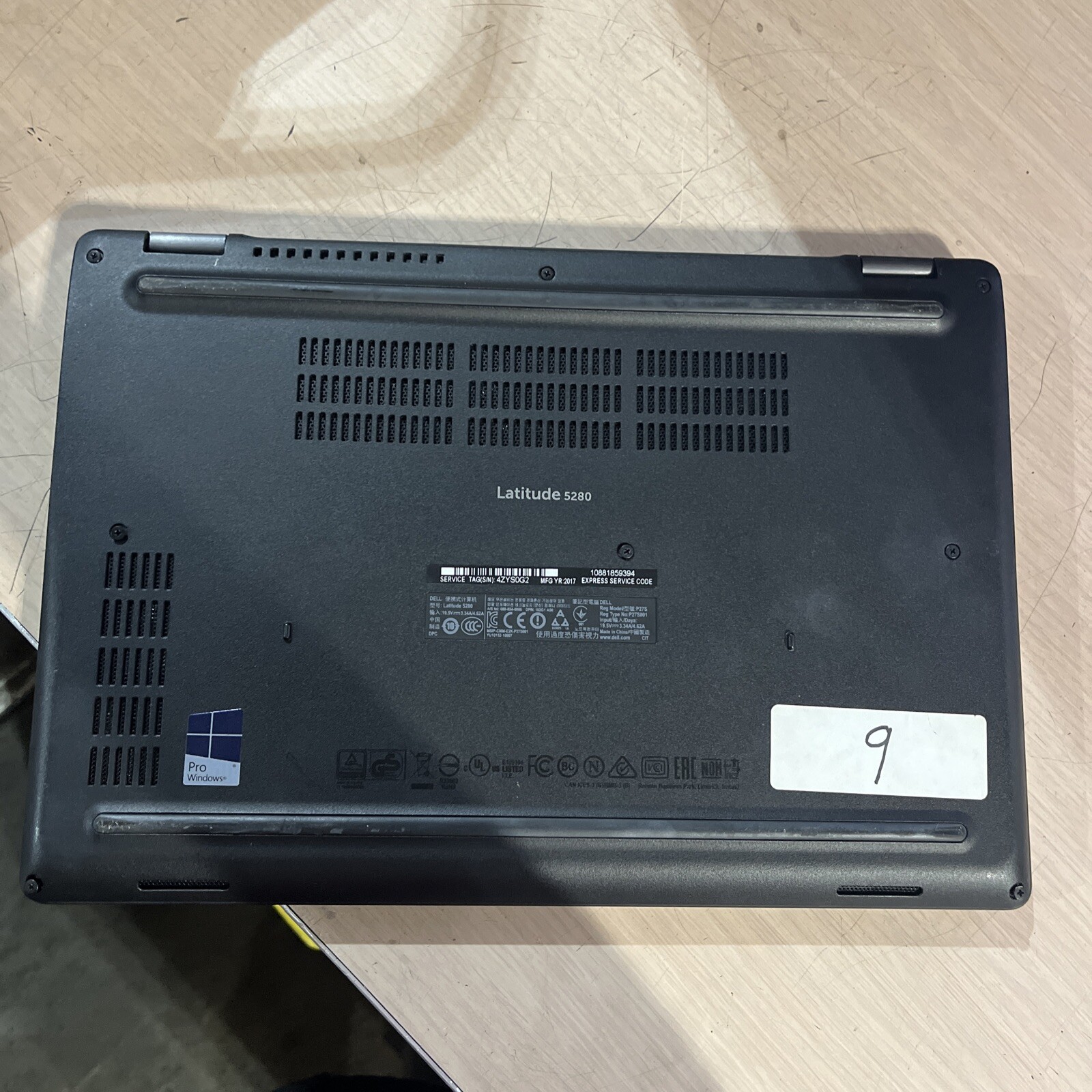 DELL LATITUDE 5280 INTEL CORE I3-7100U 2.40GHZ 8GB RAM NO HD ,,